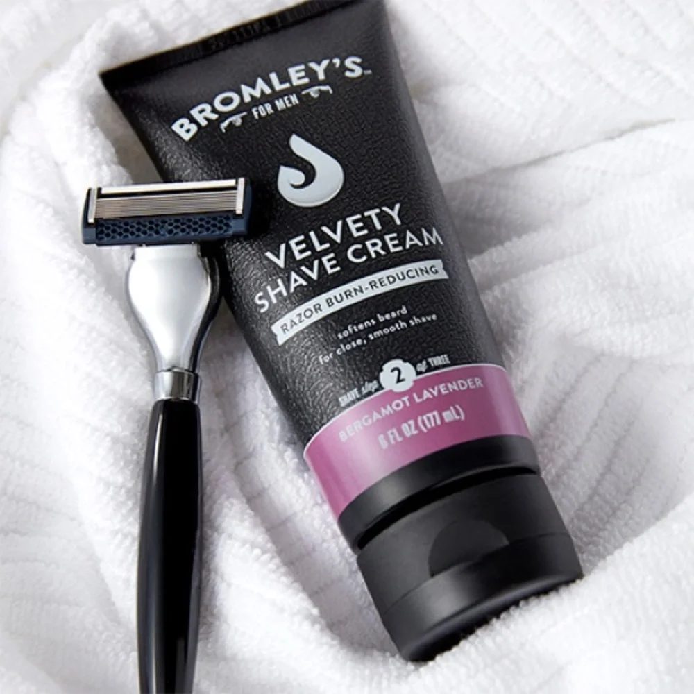 BROMLEY’S Bergamot Lavender Velvety Shave Cream for Men